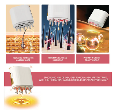 ALURA™  - RED LIGHT THERAPY ELECTRIC SCALP MASSAGER AND HAIR OIL APPLICATOR